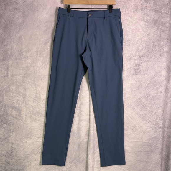 Lululemon ABC Commission Classic Mens Pants Size 33x33 Slate Blue Preppy Golf - Picture 1 of 10